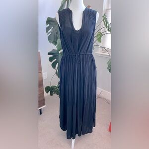 James Perse Navy V-Neck Dress Sz 1